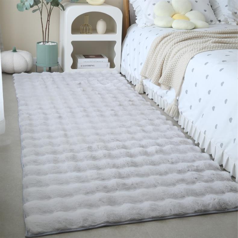 Ins Cream Style Scandinavian Plush Winter Thick Living Room Coffee Table Blanket Carpet Bay Window Tatami Bedroom Bedside Blanket