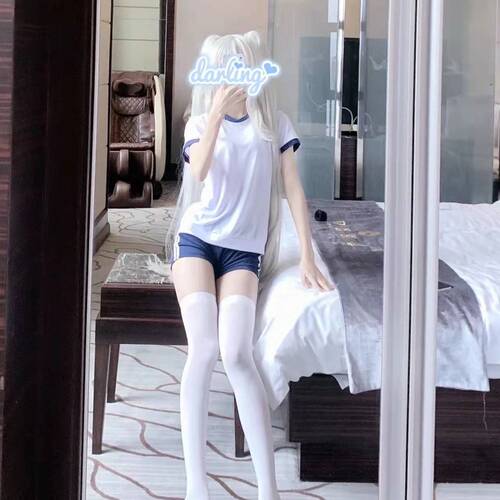 Slightly chubby gymnastics suit for women, pure lust style suit, Japanese girl college senior style cheerleading beach swimsuit gym suit