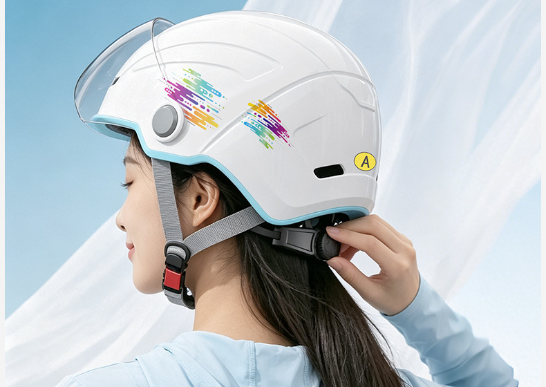 Ultra-light helmet, 3C certified, Class A, for electric vehicles and motorcycles, unisex, summer sun protection safety helmet