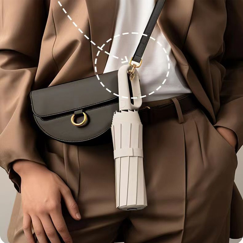 Gancho plegable de paraguas para estudiantes de protección solar ultravioleta automática reforzada para dos personas sol y lluvia doble selección estricta del mismo modelo