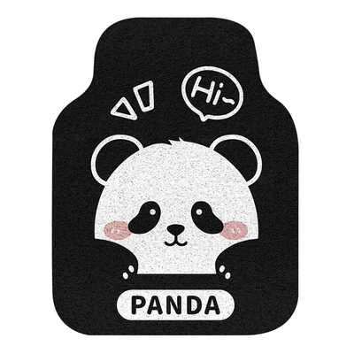 Easy to Care For, Universal Car Floor Mats, Avtomobil döşəmə paspasları - dumb-panda-5050cm-one-piece-of-back-wire-loop