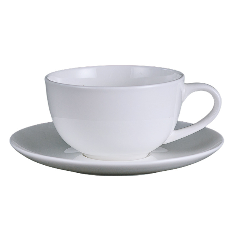 Transfronterizo de Amazon taza blanca taza de alto aspecto creativo Oficina taza de café pareja taza de agua Taza de cerámica