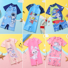 Children's swimsuit, girls' one-piece quick-drying cartoon animal swimsuit for little girls and big kids, baby spa swimsuit