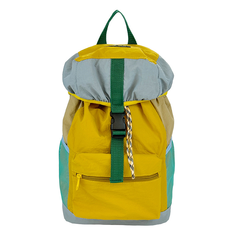 Bolso de viaje simple y casual de gran capacidad 2025 nueva mochila para estudiantes con cordón Mochila para niños de moda coreana