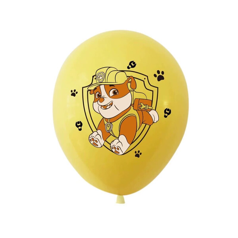 パウパトロールテーマバルーン誕生日パーティーパーティーデコレーション増粘ラテックス 12inch チーム漫画バルーン|undefined