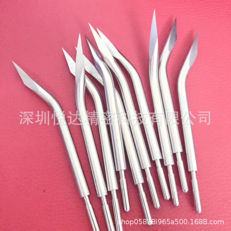 304不锈钢实心针磨尖 三棱针折弯 打孔