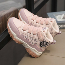 巴拉巴拉男童棉鞋秋冬季2024新款加绒加厚保暖大童板鞋女安特踏步