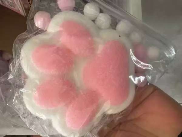 Pata de gato de sal marina Pellizca Le Xiaohongshu El mismo estilo Artezo de descompresión de barro Juguete de garra de gato Garra de gato de cristal Pellizca