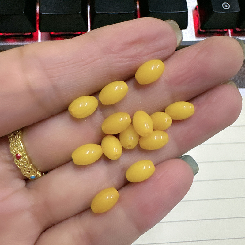 第二世代蜜蝋バレルビーズシングルチキンオイルイエロールースビーズブレスレット仏ビーズアンバートップビーズ diy ブレスレットアクセサリー卸売|undefined