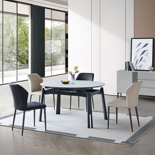 Dining Table Dining Chair Foldable Dining Table Home Modern Simple Light Luxury Square Two-change Table and Chair Combination