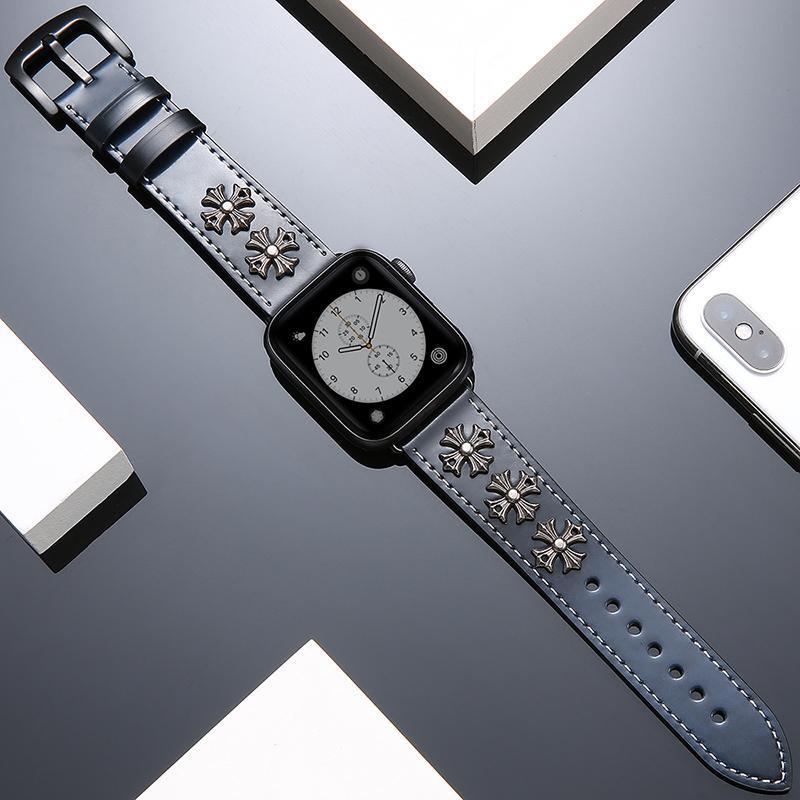 Punk Style Leather Watch Band - Image 4