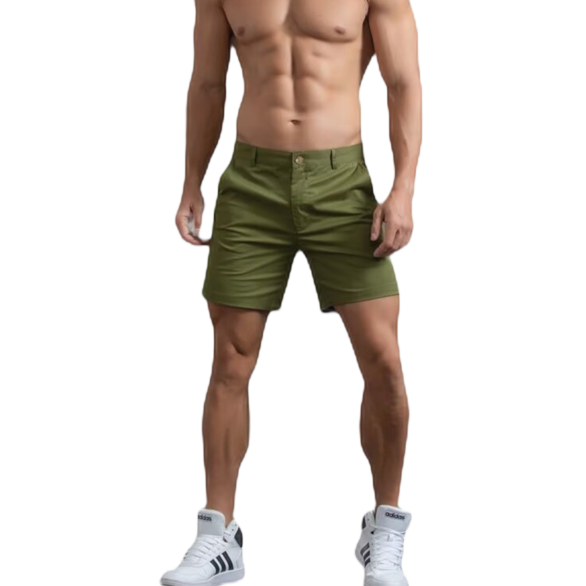 Explosiones transfronterizas europeas y americanas pantalones cortos delgados masculinos pantalones de algodón musculares de verano fábrica de negocios al por mayor