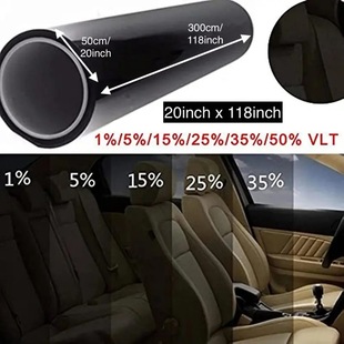 Specialized for Foreign Trade Automotive Glass Solar Film Explosion-Proof Sunscreen Heat Insulation Film Car Window Film Single-Layer Anti-Wear Black Film