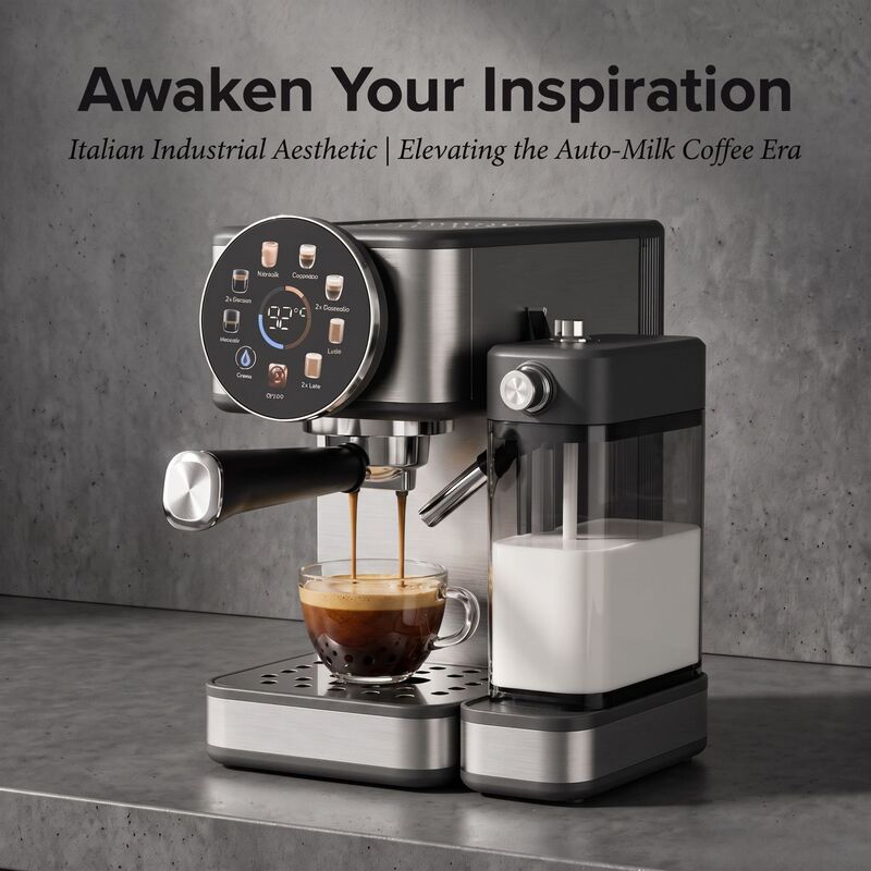New multifunctional Italian-style fully and semi-automatic coffee machine, small household high-pressure extraction and concentration New multifunctional Italian-style fully and semi-automatic coffee machine, small household high-pressure extraction and concentration