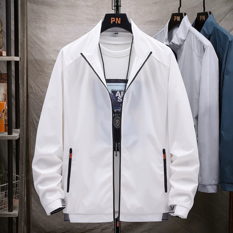 Солнцезащитная одежда Мужское тонкое пальто Летний ледяной шелк Ультратонкая дышащая УФ-защита Наружная Солнцезащитная одежда для кожи Куртка