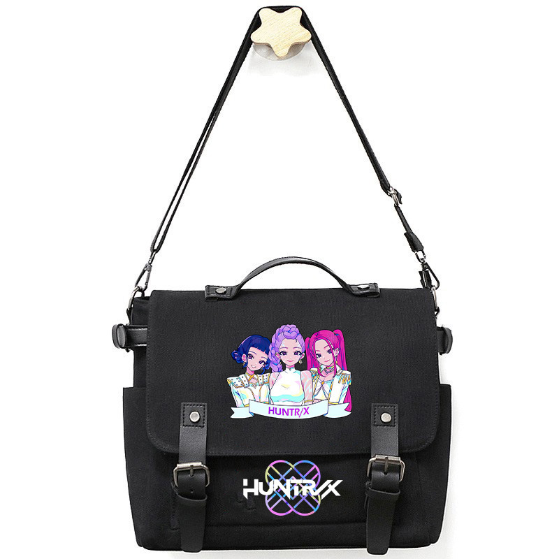 Amazon's New Kpop Hunter Girl Group Printed Crossbody Bag Shoulder Bag Crossbody Bag Canvas Bag Good Quality Thickeneded Amazon's New Kpop Hunter Girl Group Printed Crossbody Bag Shoulder Bag Crossbody Bag Canvas Bag Good Quality Thickeneded
