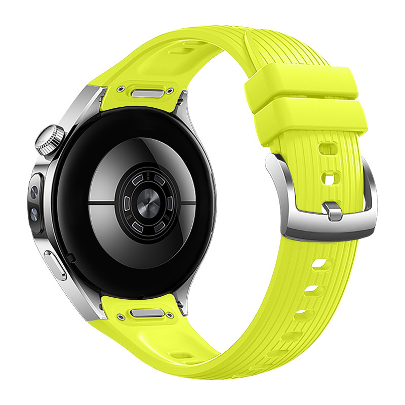 Huawei watch5 シリコン時計ストラップに適しています。公式の垂直パターンのシリコンプッシュ式時計ストラップ 42mm/46mm|undefined
