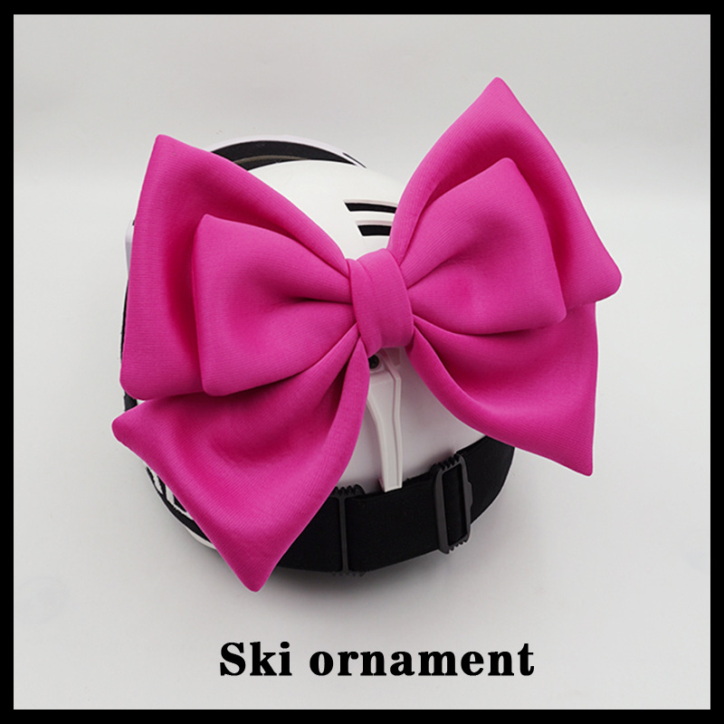 Ski Helmet Detachable Decoration Bow Motorcycle Universal Helmet Accessories