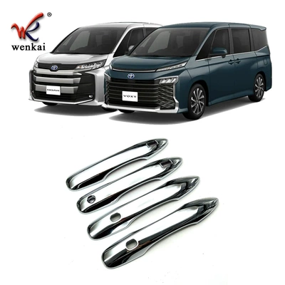 Suitable for Toyota 22 Noah Voxy90 series modification special outer door handle protection bright cover patch (Other Automotive Exterior Supplies) - electroplating-mirror