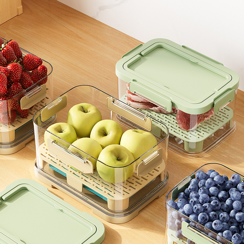 Caja de preservación portátil portátil al aire libre picnic cesta de mano caja de bento camping primavera caja de preservación de frutas portátil