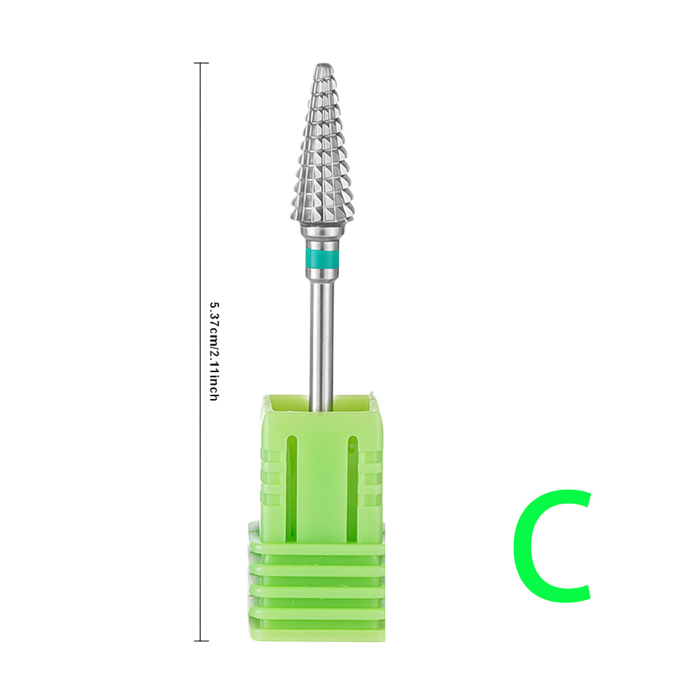Cabezal de Pulido de Manicura 5 en 1 de Acero de Tungsteno para Remoción de Gel