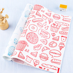 Sandwich wrapping paper packaging bag tray paper pad plate paper oil-absorbing paper baking oil-proof pad paper dinner plate pad paper
