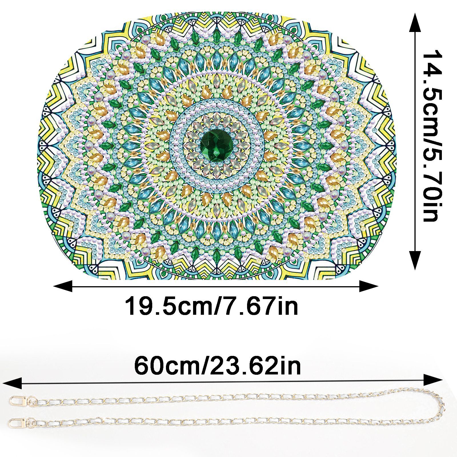 Pintura de diamantes DIY perimetral pintura de diamantes mandala gancho artesanal envuelta en tela de decoración búho al por mayor