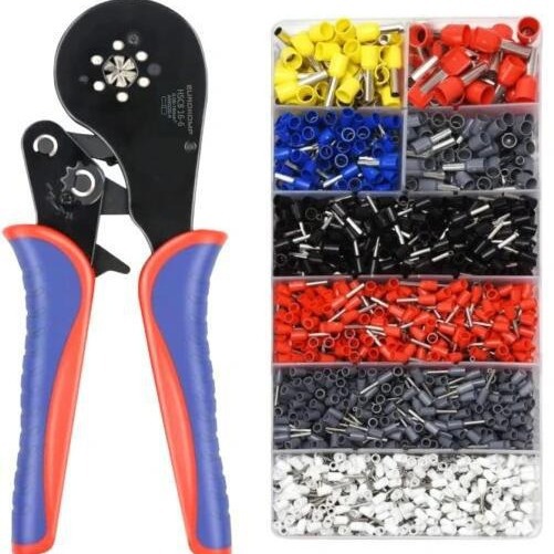 跨境套装 300/400-2150pcs组合套装冷压端子欧式管型接线端子绝缘