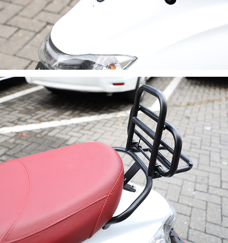Suitable for Gwangyang Newmany125 Motorcycle Backrest Bar Tail Frame Backrest Decoration Modification, Safe and Sturdy Rear Backrest