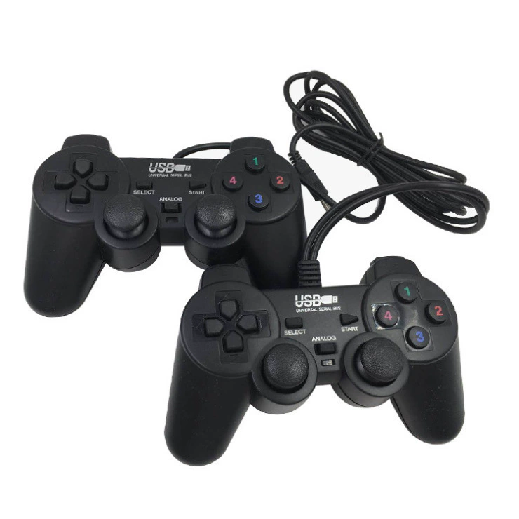 USB game controller Computer game controller 702 transparent double-tasking handle with light