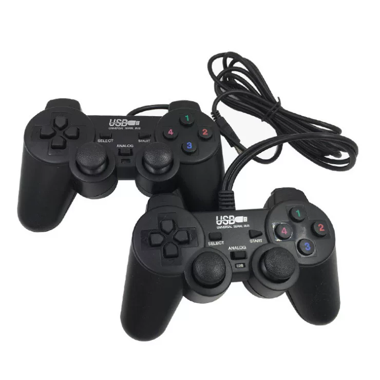 USB game controller Computer game controller 702 transparent double-tasking handle with light