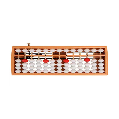 Practice Abacus for Elementary School Students - Grade 2, ABS Plastic 13 Rods, Metal Clearing Marker
