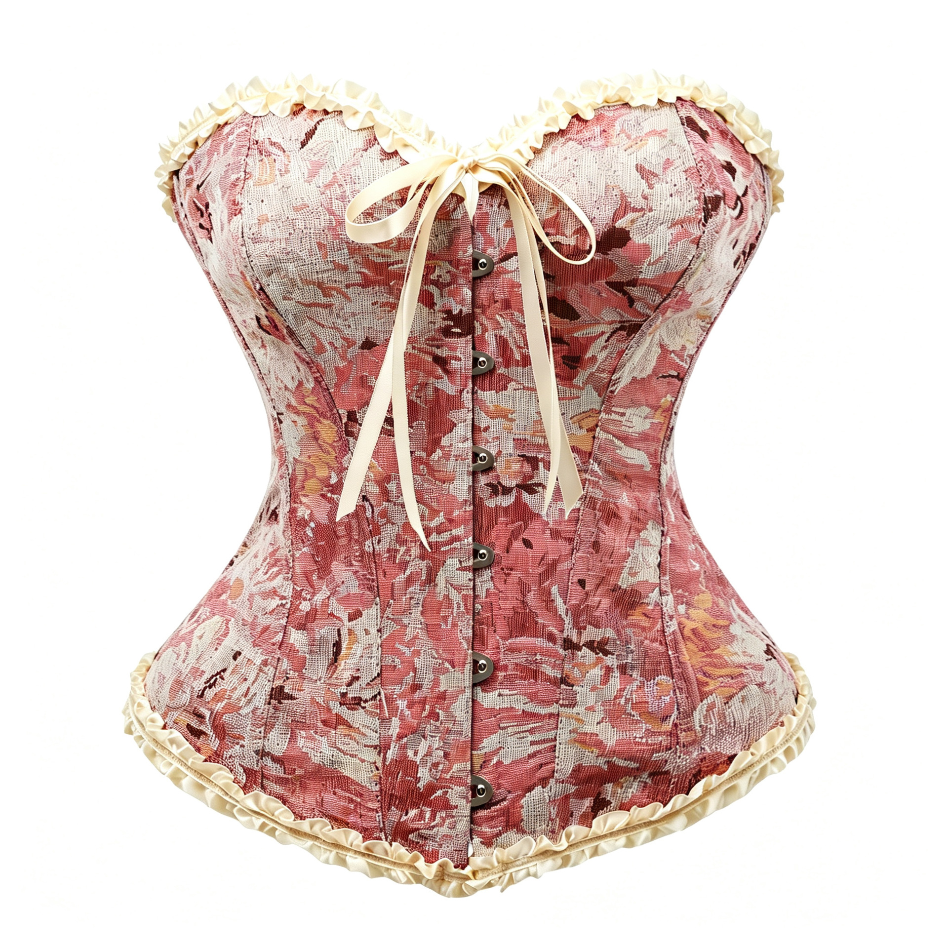 Nuevos flores de albaricoque con encaje, cintura de cintura, bra, corte, ropa de cuerpo, Aliexpress, suministro transfronterizo