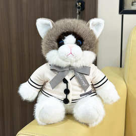 跨境新款 folklore album cardigan plush cat 仿真猫猫 毛绒公仔