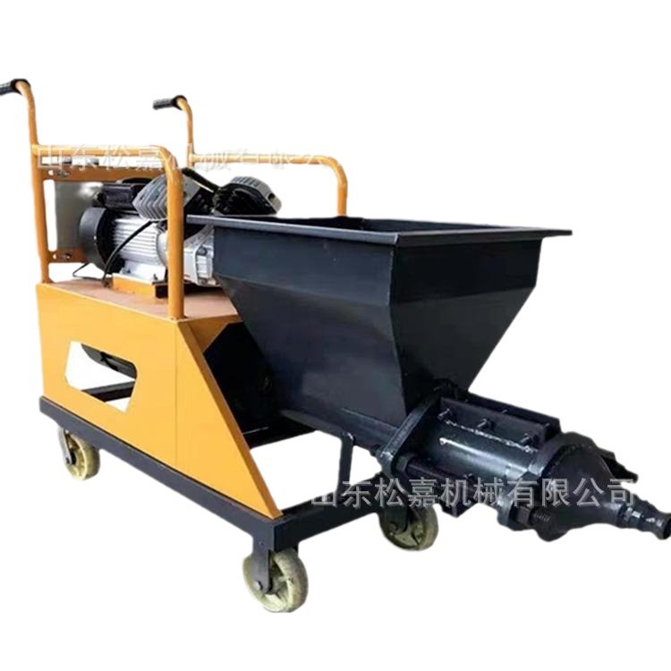 Pulverización de yeso de masilla pequeña tipo émbolo para sitio de construcción de pulverización de mortero de cemento de alta potencia completamente automática