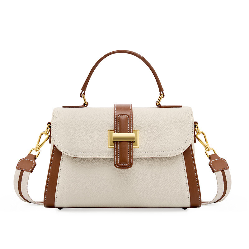 Top Grain Cowhide Leather Bag High-End Texture Fashion Handbag Crossbody Bag Niche Luxury Shoulder Bag Versatile Genuine Leather For Women - Thumbnail 7