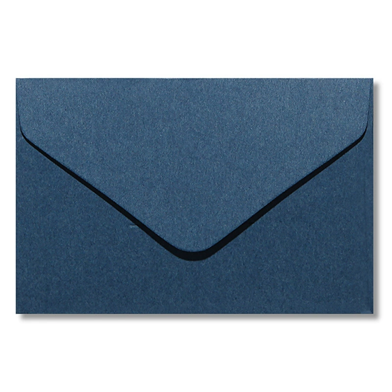 Nine retro paper MINI triangular envelope mini card supporting Western -style small -style seal card storage bag
