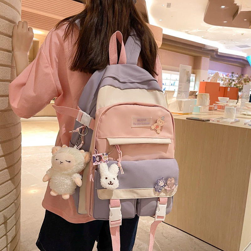 Backpack, brand capacious shoulder bag, Korean style, for secondary school