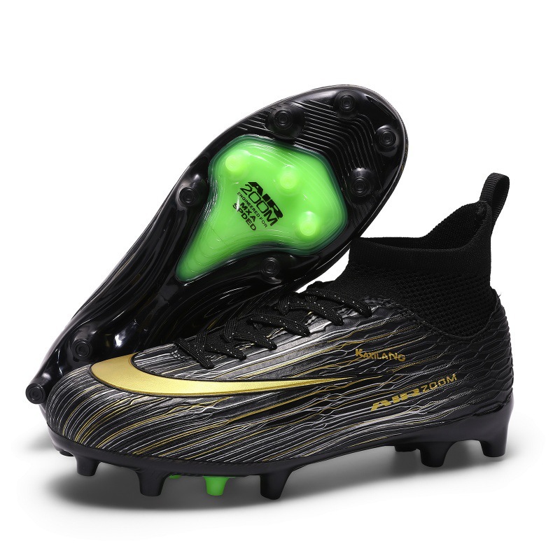 Zapatillas de Fútbol de Caña Alta TF de TPU Equilibrio para Césped Artificial y Fútbol