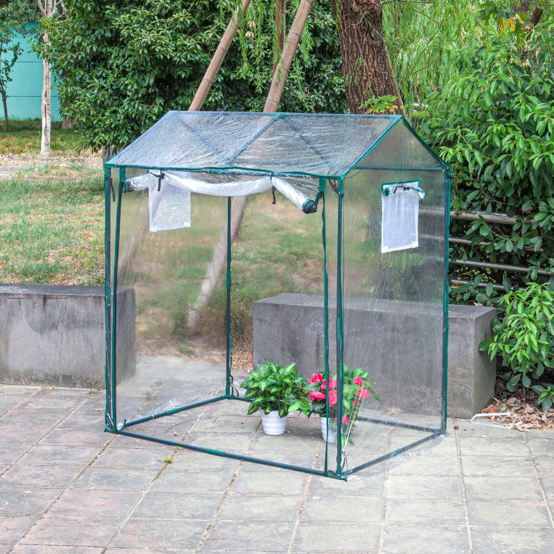 Succulent plant insulation shed rain-proof and freeze-proof greenhouse flower pot greenhouse household greenhouse steel frame tomato greenhouse