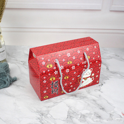 Caja de regalo para hornear caja de embalaje copo de nieve crujiente caramelo bolso turrón una Jin galleta creativa caja de regalo en stock