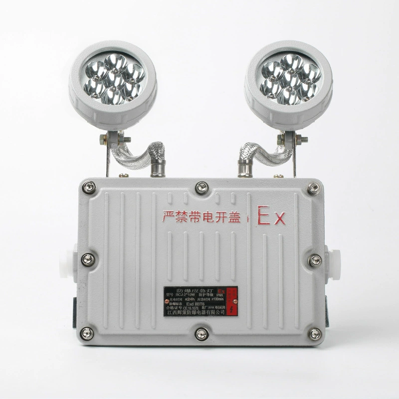 Explosion-proof emergency light, power supply, controller, rechargeable battery