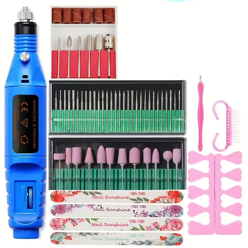 Lijadora de uñas portátil mini juego de herramientas de uñas eléctricas para quitar las uñas muertas Lijadora de uñas USB