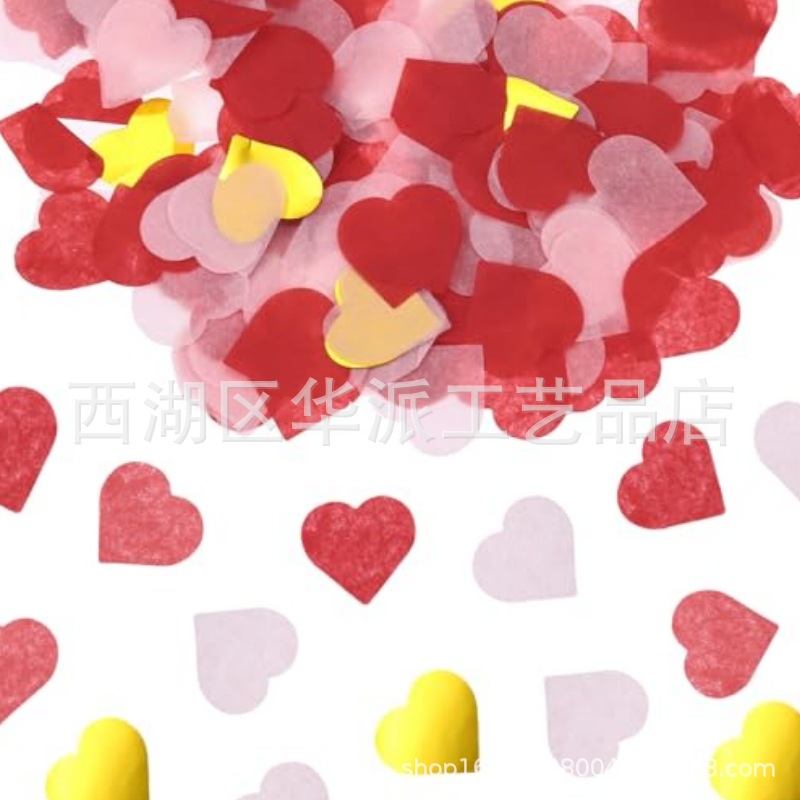 10g colorido 2.5cm confeti de amor fiesta de bodas de San Valentín sosteniendo pétalos globos transparentes relleno de bola de olas