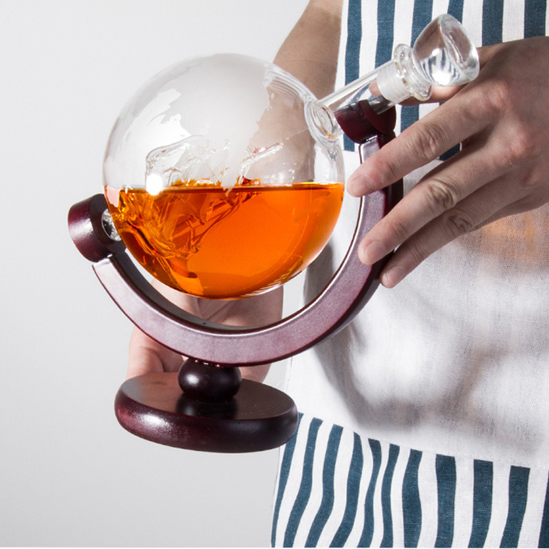 Procesamiento al por mayor de fabricantes, artesanía creativa, botella de vino, whisky en forma de vela, botella de vino de vidrio, decantador