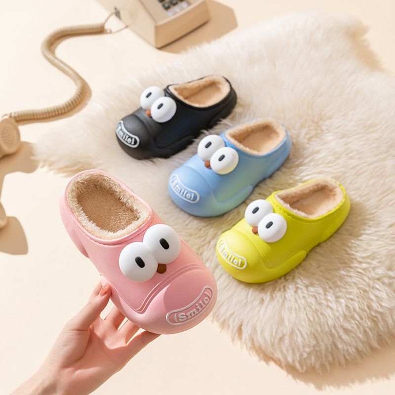 Children's winter cartoon insulated keep warm non-slip slippers
