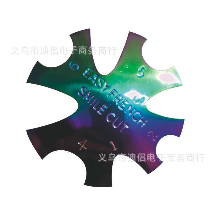 Herramientas de manicura de color mágico suministran una variedad de modelos de manicura francés modelo de placa de acero fácil plantilla francesa