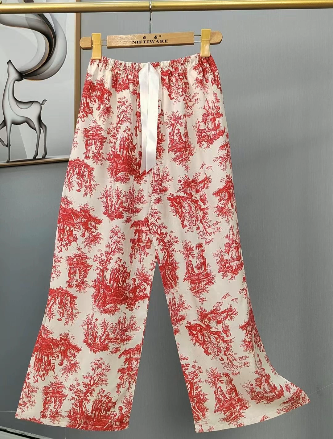 Summer trousers, thin pijama for leisure, Chinese style