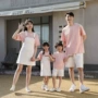 亲子全家装夏季新款背带裙