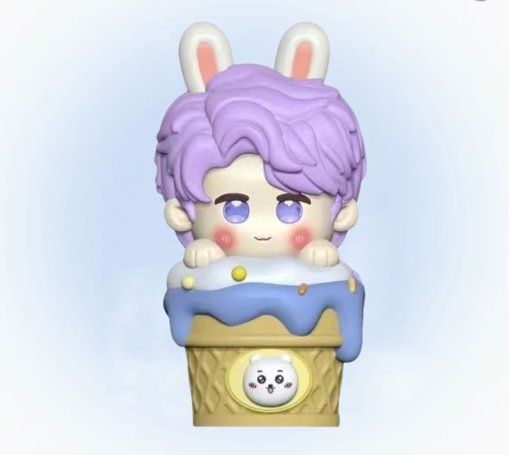 아이스크림 사랑과 깊은 공간 22cm 석고 인형 라텍스 몰드